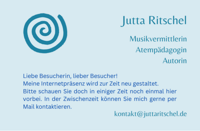 Hier entsteht die neue Internet-Präsenz von Jutta Ritschel